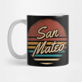 San Mateo Vintage Text Mug